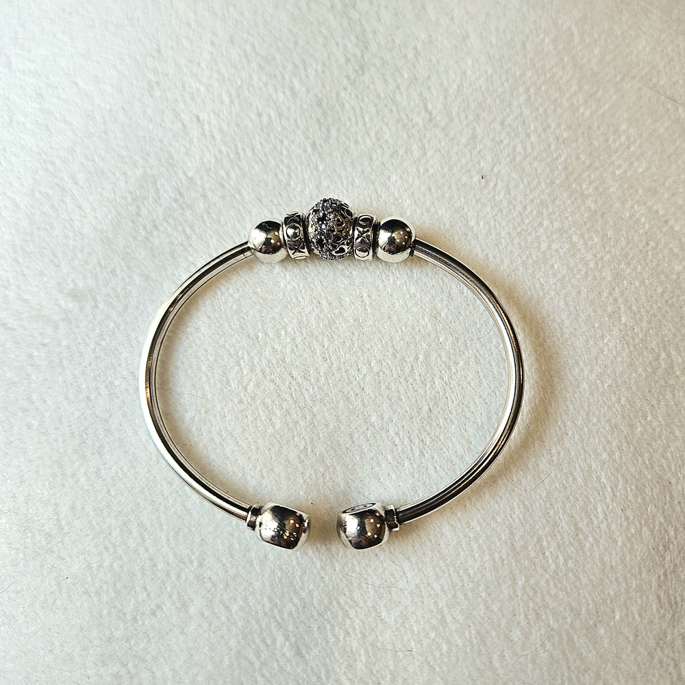 Chamilia Silver Bracelet with Purple Accents - Picture 2 of 2